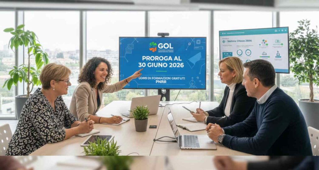 Logo Programma GOL Campania con avviso proroga 2026