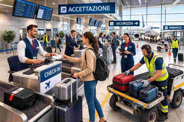 lavorare in aeroporto 2026 addetti check-in e passeggeri