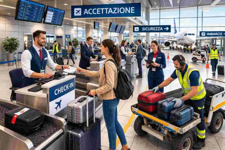 lavorare in aeroporto 2026 addetti check-in e passeggeri