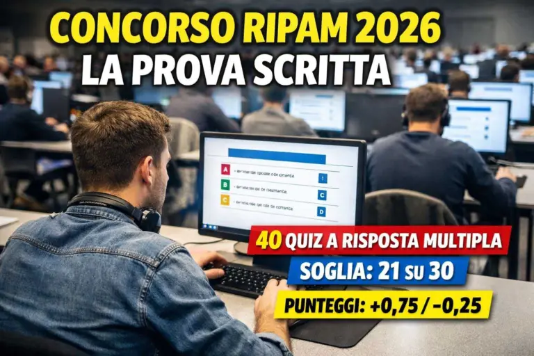 Concorso RIPAM Funzionari 2026 prova scritta quiz concorso pubblico