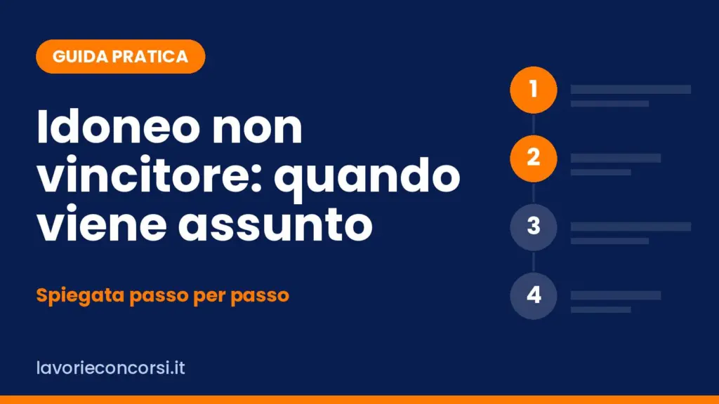 Idoneo non vincitore: cosa significa e cosa puoi fare