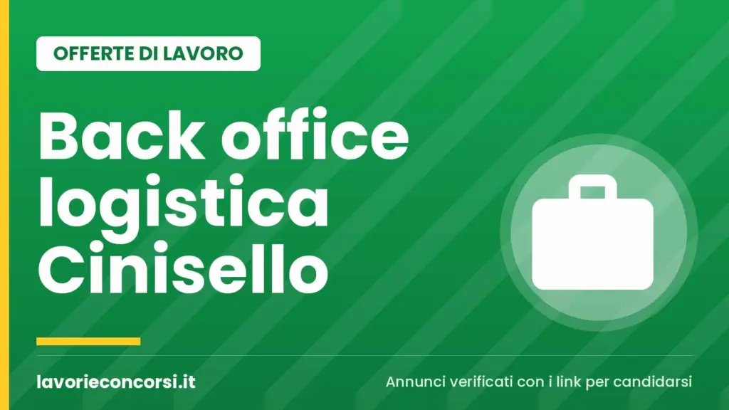 Randstad cerca Back office gestione logistica a Cinisello Balsamo