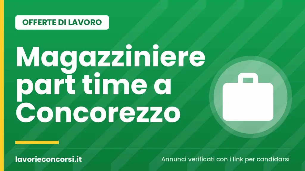 Randstad cerca magazziniere part time mattino a Concorezzo