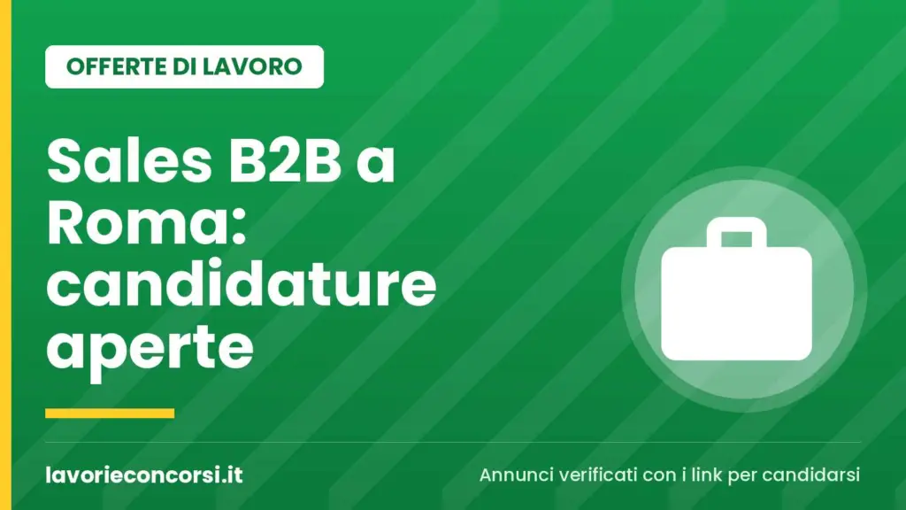 Randstad cerca Sales settore servizi B2B a Roma