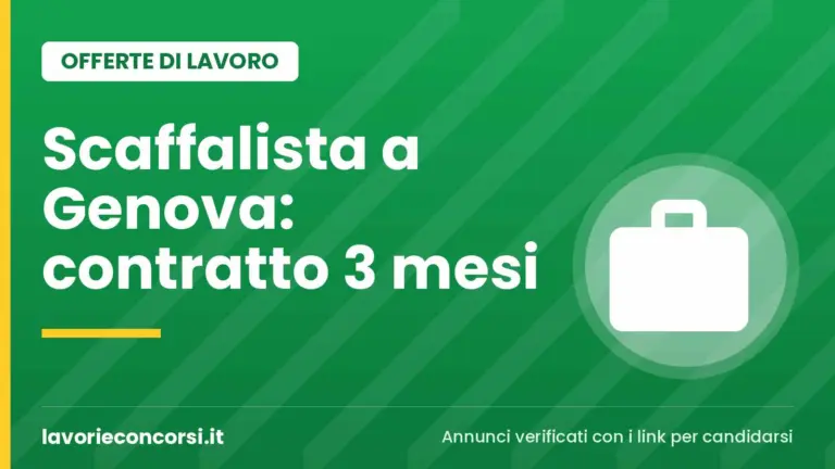 Randstad cerca scaffalista a Genova: tempo determinato part time