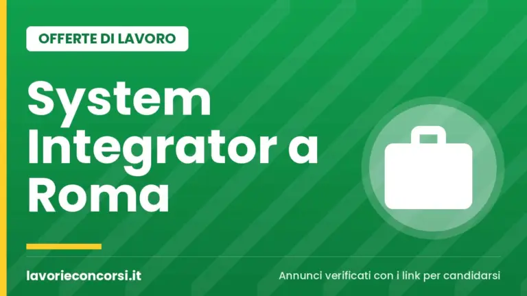 Telespazio cerca System Integrator a Roma (Via Tiburtina)