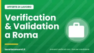 Telespazio cerca Verification and Validation Engineer a Roma